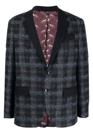Billionaire tartan-check single-breasted blazer - Blau