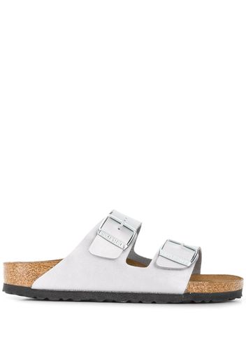 Birkenstock 'Arizona' Pantoletten, 30mm - Silber