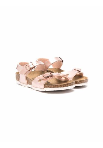 Birkenstock Kids Sandalen im Metallic-Look - Rosa