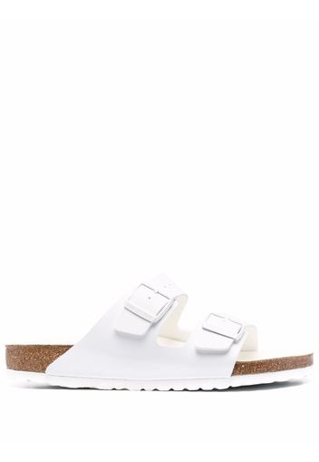 Birkenstock Arizona Birko-Flor Pantoletten - Weiß