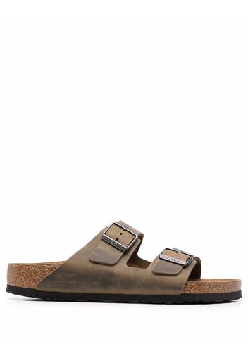 Birkenstock Arizona buckle-fastened sandals - Grün