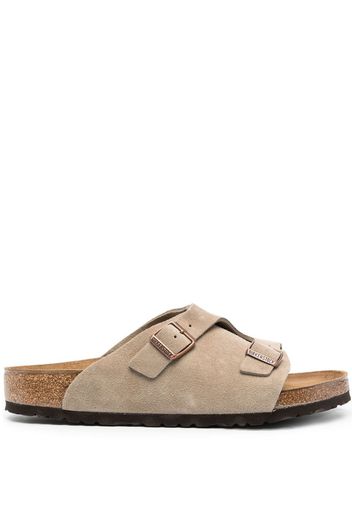 Birkenstock Zurich buckled slip-on sandals - Nude