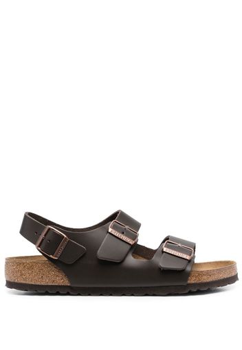 Birkenstock buckle-fastening leather sandals - Braun