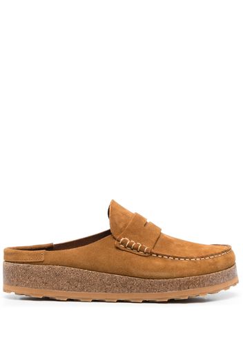 Birkenstock Naples suede loafers - Braun