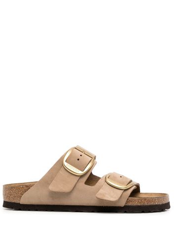 Birkenstock Flache Pantoletten - Braun