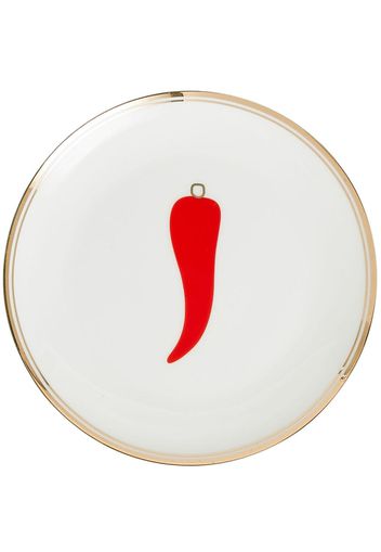Bitossi Home chilli-pepper printed plates (set of 6) - Weiß