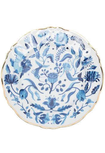 Bitossi Home Piano porcelain plate - Blau