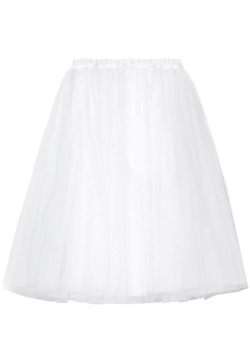 Black Comme Des Garçons tutu high-waisted midi skirt - Weiß