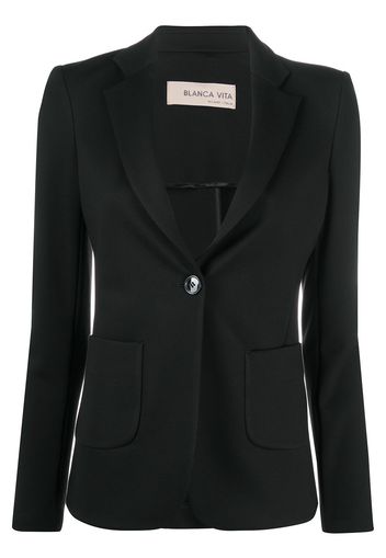 Blanca Vita Einreihiger Blazer - Schwarz