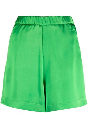 Blanca Vita Shorts aus Satin - Grün