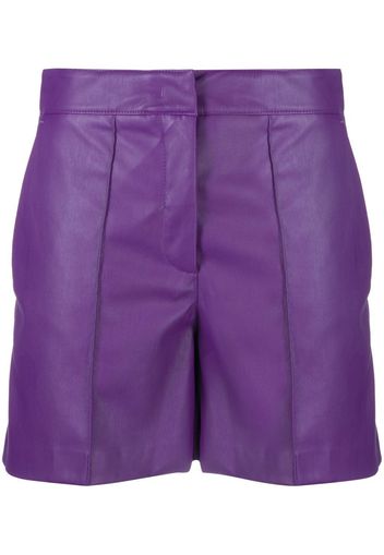 Blanca Vita faux-leather shorts - Violett