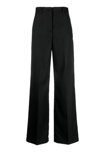 Blanca Vita pinstripe-print palazzo pant - Grau