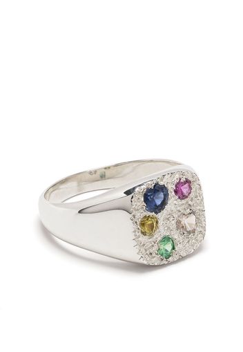 Bleue Burnham Hanging Basket Signet ring - Silber