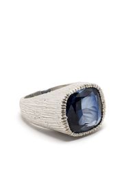 Bleue Burnham sterling silver sapphire signet ring - Silber