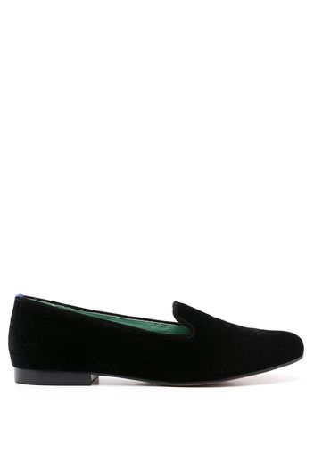 Blue Bird Shoes Loafer aus Samt - Schwarz