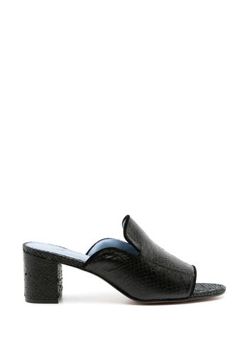 Blue Bird Shoes Mules aus Leder - Schwarz