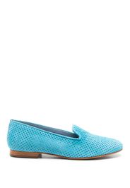 Blue Bird Shoes perforated leather loafers - Blau