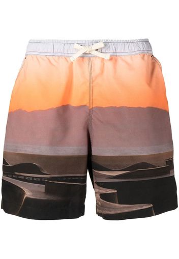 BLUE SKY INN graphic-print deck shorts - Braun