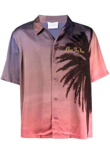 BLUE SKY INN palm tree gradient shirt - Rosa