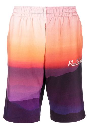 BLUE SKY INN graphic-print bermuda shorts - Orange