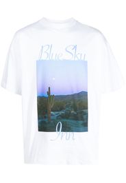 BLUE SKY INN photograph-print short-sleeve T-shirt - Weiß