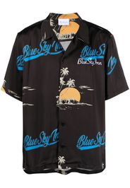 BLUE SKY INN logo-print short-sleeve shirt - Schwarz