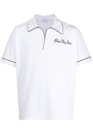 BLUE SKY INN logo-embroidered polo shirt - Weiß