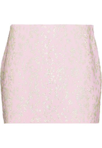 Blumarine sequin embroidered mini skirt - Rosa