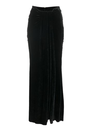 Blumarine slit-detail ankle-length skirt - Schwarz