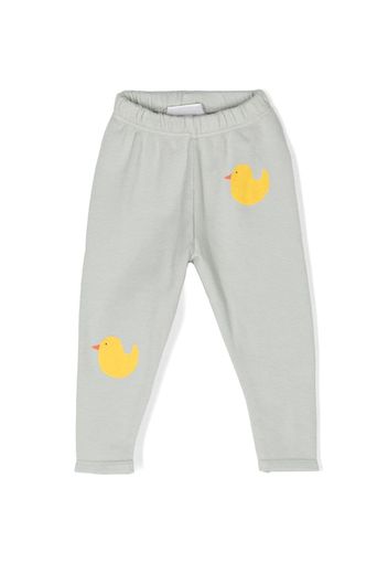 Bobo Choses duck-print cotton leggings - Grau