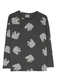 Bobo Choses graphic-print organic cotton T-shirt - Grau