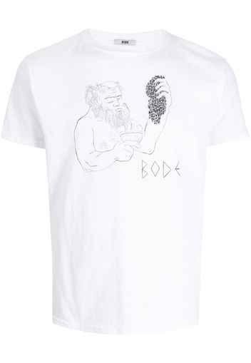 BODE T-Shirt mit Logo-Print - Weiß