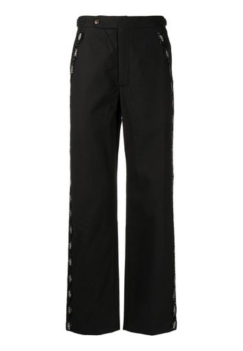 BODE bead-embellished tailored trousers - Schwarz