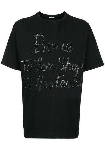 BODE sequin-logo crew-neck T-shirt - Schwarz