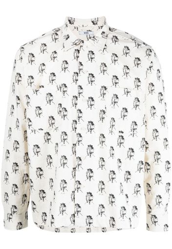 BODE all-over graphic-print shirt - Weiß