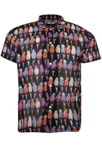 BODE Parakeet short-sleeve shirt - Schwarz