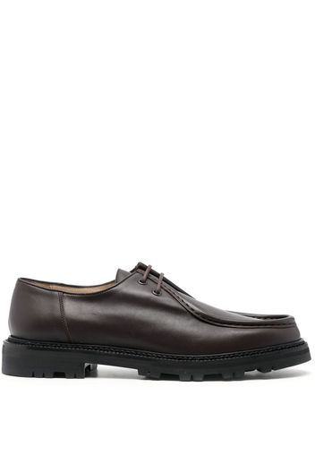 BODE almond-toe leather lace-up shoes - Braun