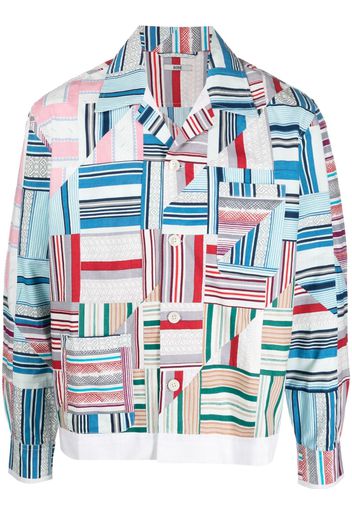 BODE graphic-print long-sleeve shirt - Blau