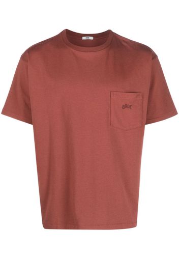 BODE Pocket Tee embroidered T-shirt - Braun