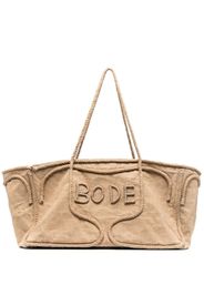 BODE rope-detail oversized tote bag - Nude