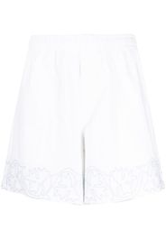 BODE Shorts mit Blumenstickerei - Weiß