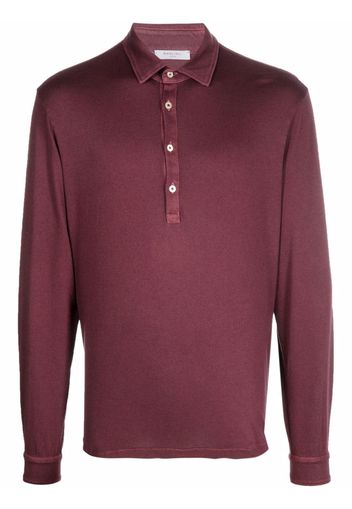 Boglioli Langärmeliges Poloshirt - Violett