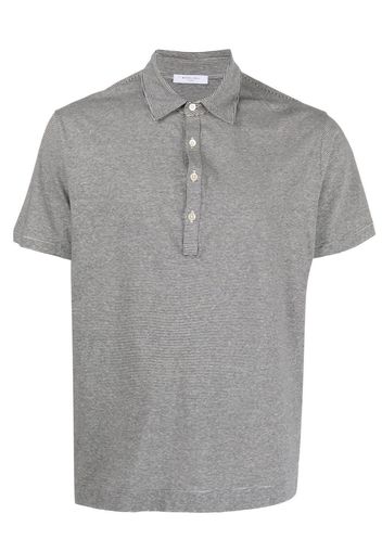 Boglioli Gestreiftes Poloshirt - Schwarz