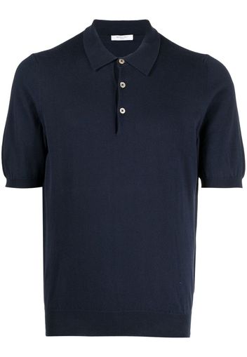 Boglioli Poloshirt mit Knopfleiste - Blau