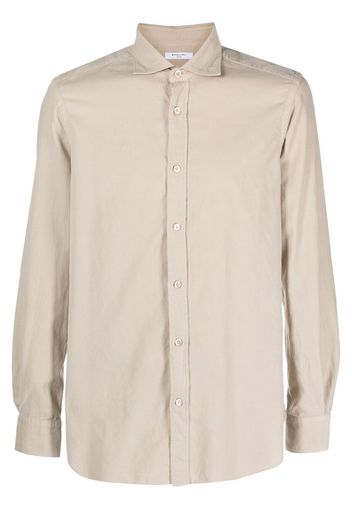 Boglioli spread-collar long-sleeve shirt - Nude