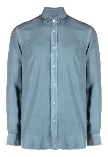 Boglioli long-sleeve lyocell shirt - Blau