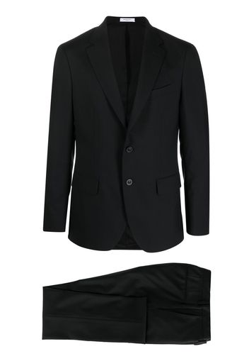 Boglioli single-breasted virgin wool suit - Schwarz