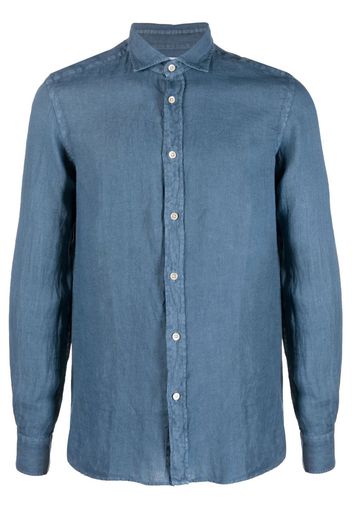 Boglioli linen long-sleeve shirt - Blau