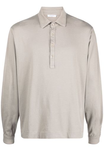 Boglioli long-sleeve polo shirt - Grau