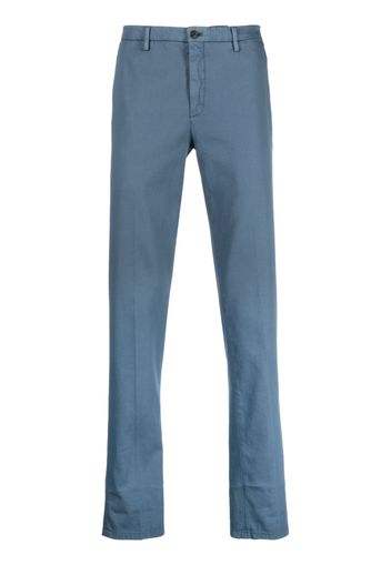 Boglioli straight-leg cotton chino trousers - Blau